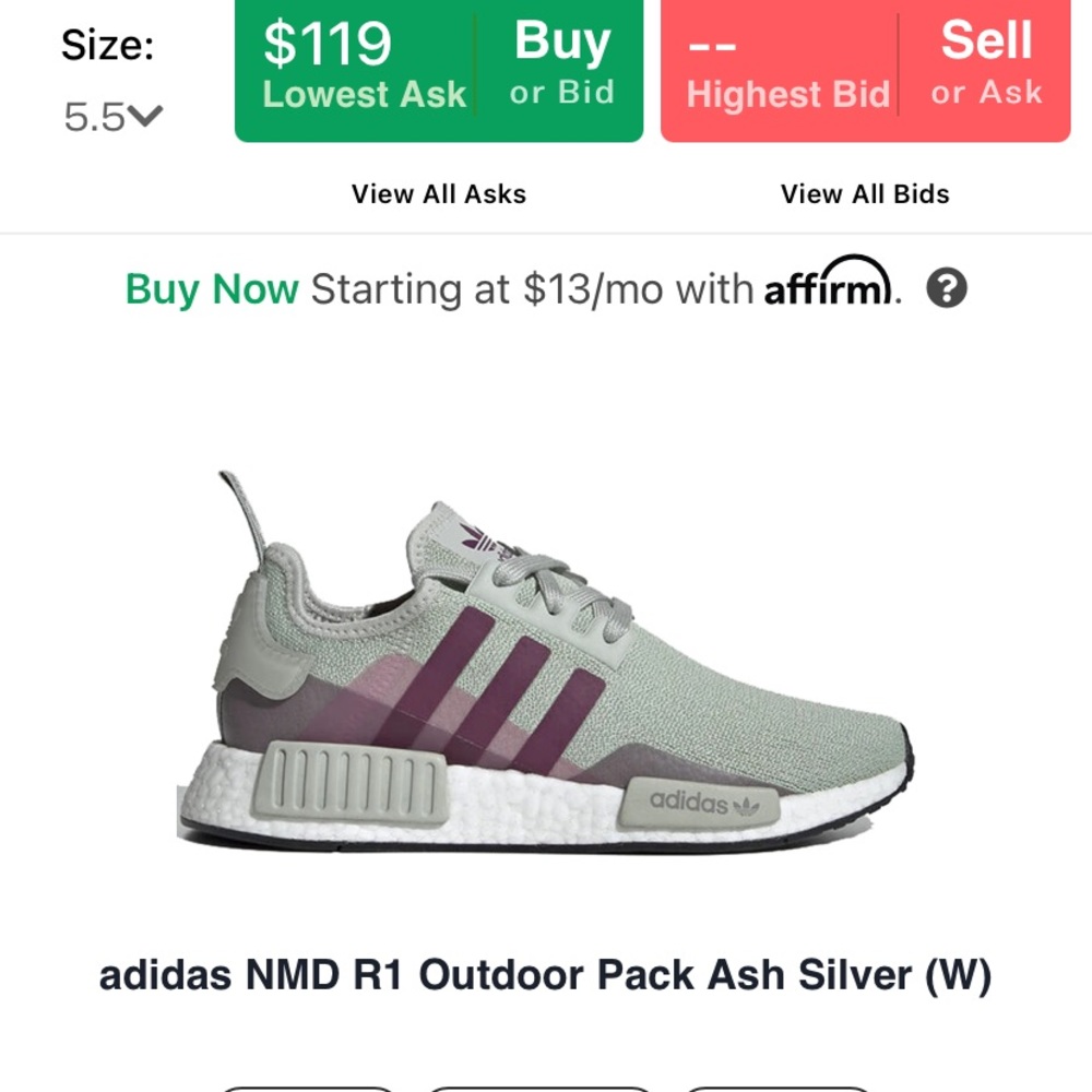 Adidas NMD R1 outdoor - mine are not W